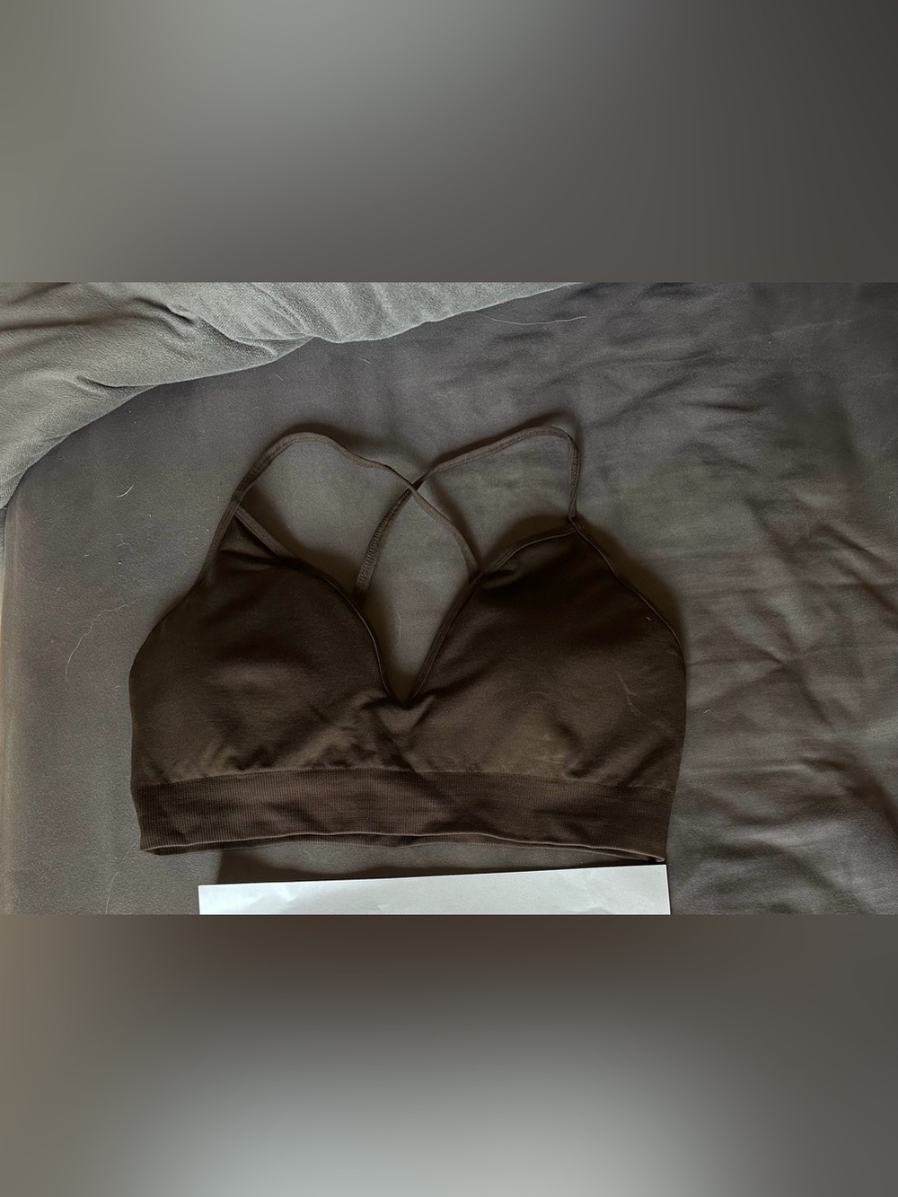 Plunge seamless sports bra Buffbunny cold brew large